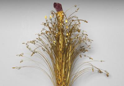 图片[2]-Gold overlay aigrette with pearl and gem inlay, Qing dynasty, early 19th c., work of the Muslim regions or the Mughal Empire-China Archive